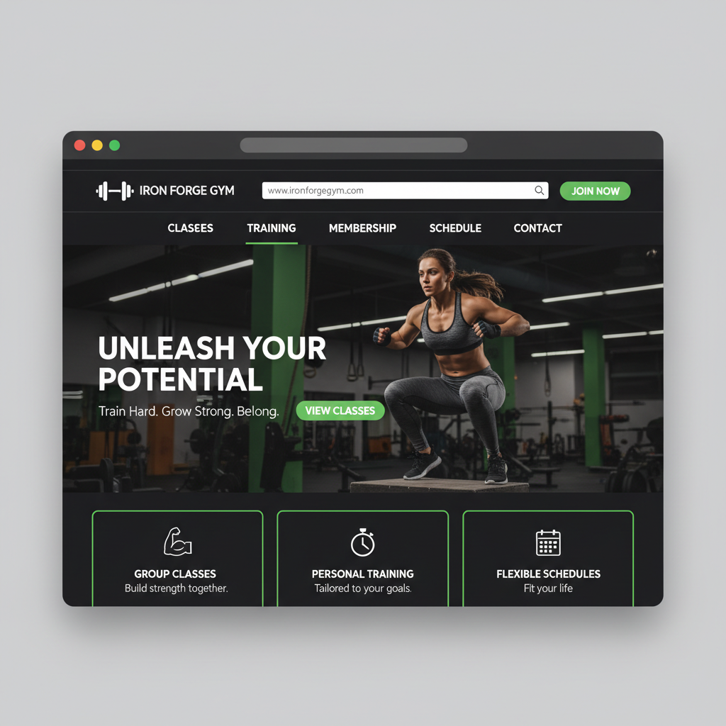 Gym website